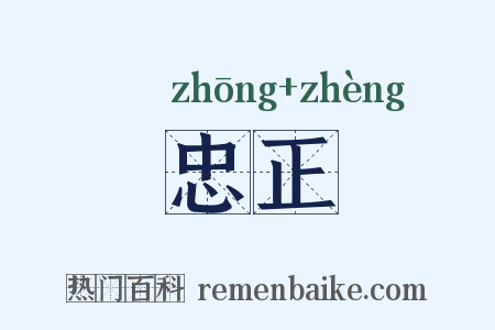 忠正是什么意思的图片